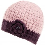 Cappelli Lana fashion: Cappellino rosa con fiore