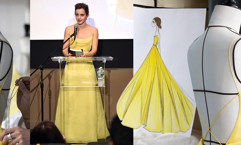 Giallo di tendenza, Dior rilancia “La Bella e la Bestia” con Emma Watson